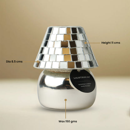 Disco Vibes Lamp Scented Candle - Mosaic Silver