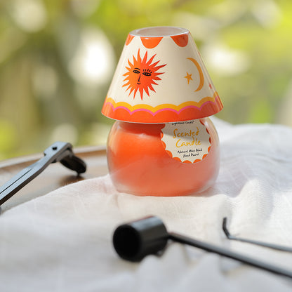 Boho Glass Lamp Scented Candle - Mystic Sun