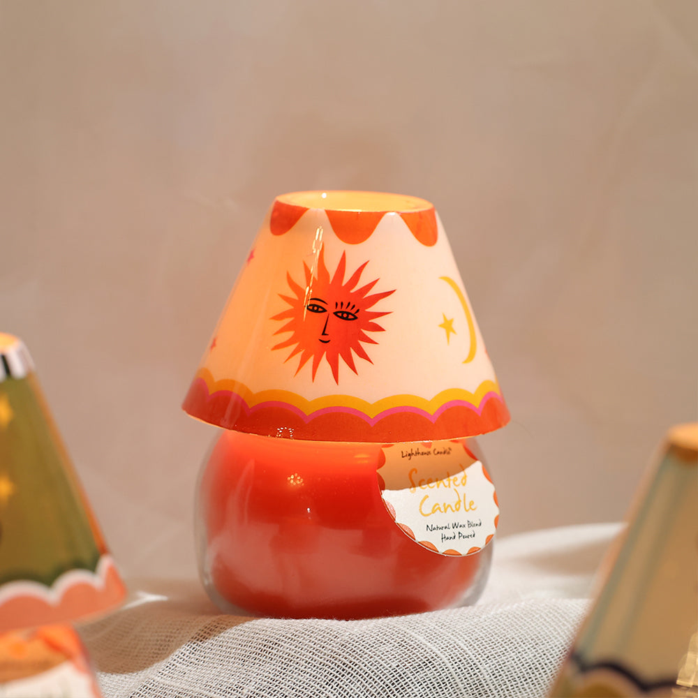 Boho Glass Lamp Scented Candle - Mystic Sun