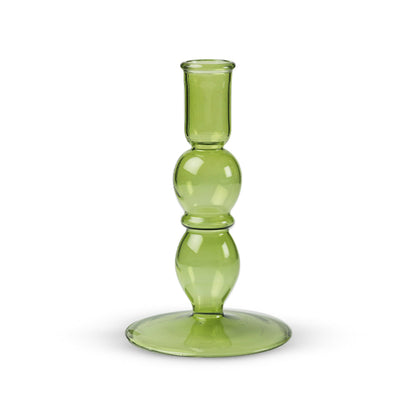 Scented Candle Online India Lighthouse Candle Candle Holders Blume Glass Taper Candle Holder - Green Candle for Decoration