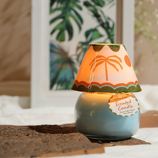 Scented Candle Online India Lighthouse Candle Scented Candle Boho Glass Lamp Scented Candle - Tropical Island Candle for Decoration