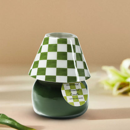 Scented Candle Online India Lighthouse Candle Scented Candle Checkered Charm Lamp Candle - Green Tea Jasmine Aroma Candle for Decoration