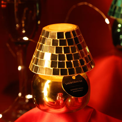 Disco Vibes Lamp Scented Candle - Mosaic Gold